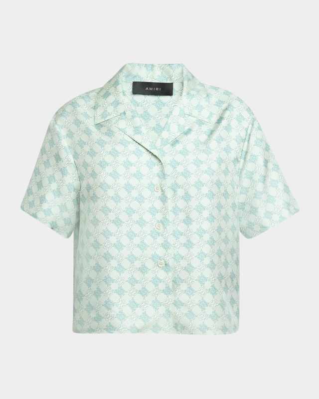 MA Quad Silk Button-Down Shirt